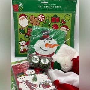 Christmas Set Napkins Sock Cards